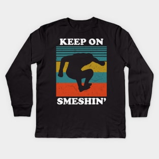 Keep on Smeshin' MMA Kids Long Sleeve T-Shirt